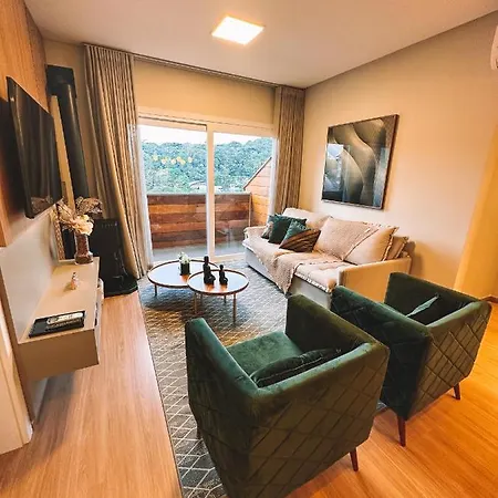 Apto Novo Em Gramado, A 3 Minutos Da Rua Coberta Exterior photo